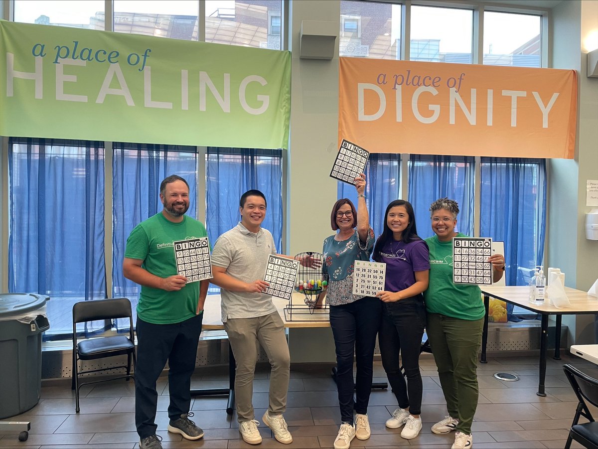 DefinitiveHC's tweet photo. BINGO! Some of our #DefinitiveCares volunteers stopped by the @BHCHP facility to lead bingo for respite patients.

B4 you scroll, check out the photo from the event!

#DHPeople #CommunityService https://t.co/YojhMzfrNW