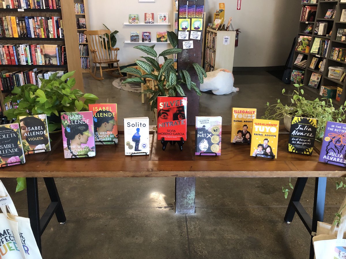 Thank you, ⁦<a href="/BridgeIndigo/">Indigo Bridge</a>⁩, for the #Latinxlit display!