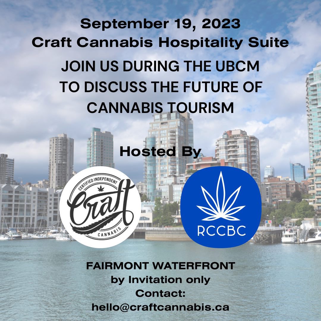 CraftCABC's tweet image. We are excited to meet with the municipal and provincial leaders of British Columbia tonight. Craft Cannabis is the Future! #UBCM2023 #tourism #jobs