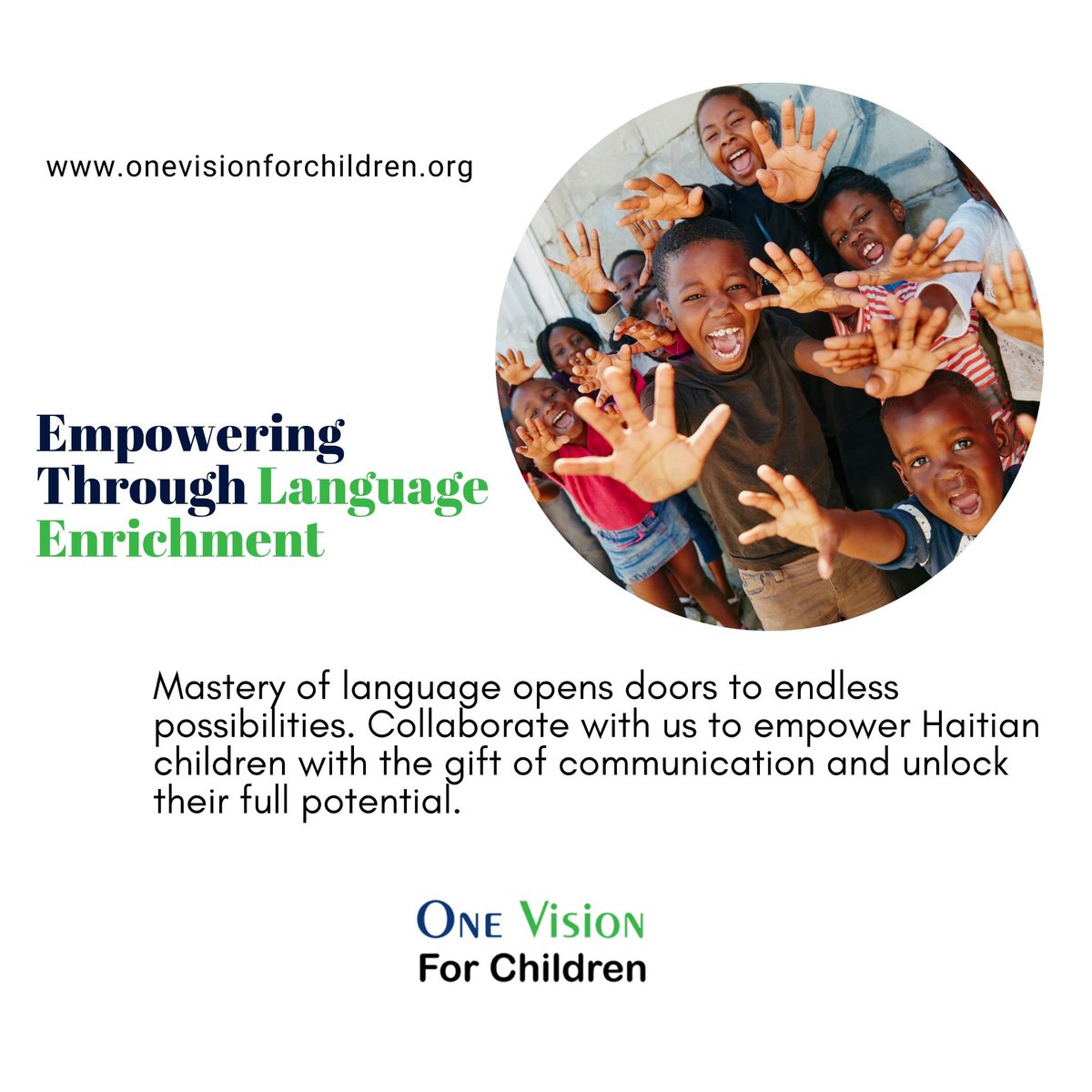 Mastery of language opens doors to endless possibilities. Collaborate with us to empower Haitian children with the gift of communication and unlock their full potential.
---
One Vision For Children - Haitian Children | Healthcare | Education
.
#LinguisticJourney #UnlockingDreams