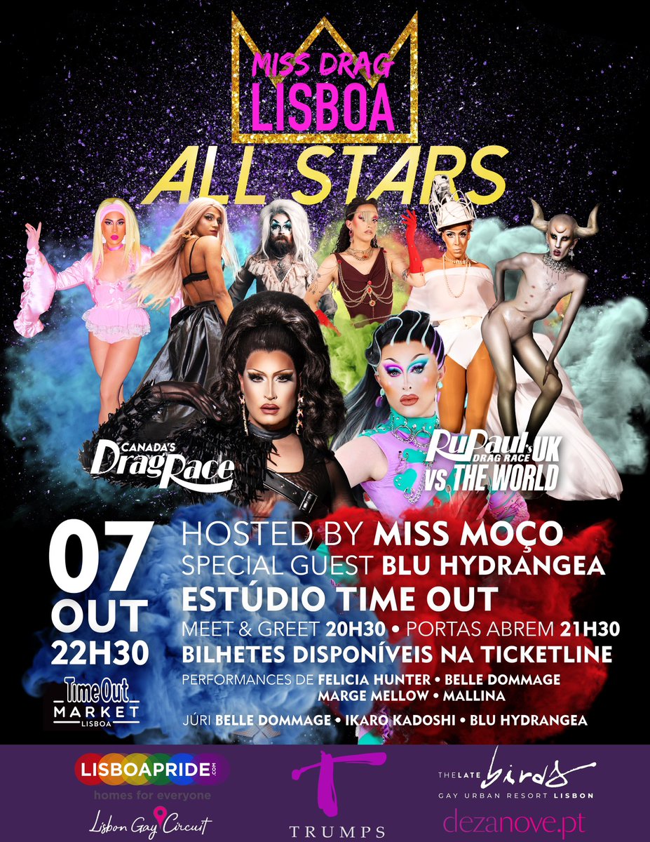 See you in 2.5 weeks Lisboa! ⭐️ Miss Drag Lisboa ALL STARS ⭐️ @BluHydrangea_