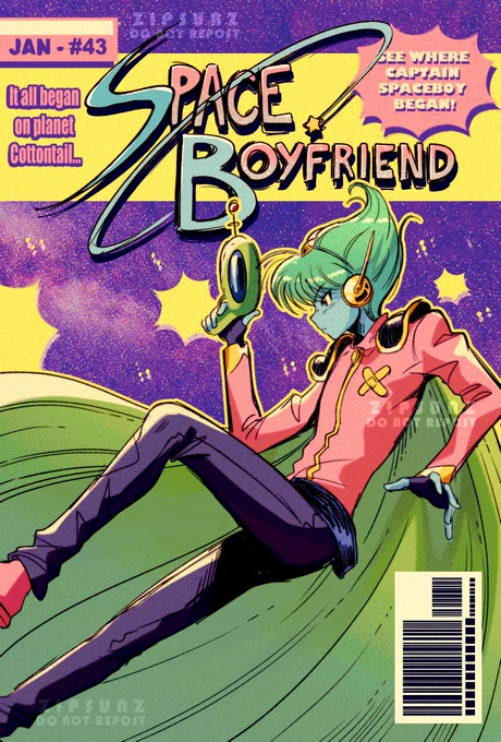 the comic pages i did for my collab with min! my vague 90s anime inspired interpretation of a spaceboy origin story that delves into lost love and his changed appearance 🚀💫

(featuring one of my omori OCs, princess bunni 🐰)  

[ #omori, #omorifanart, #omorispacerabbit ] 