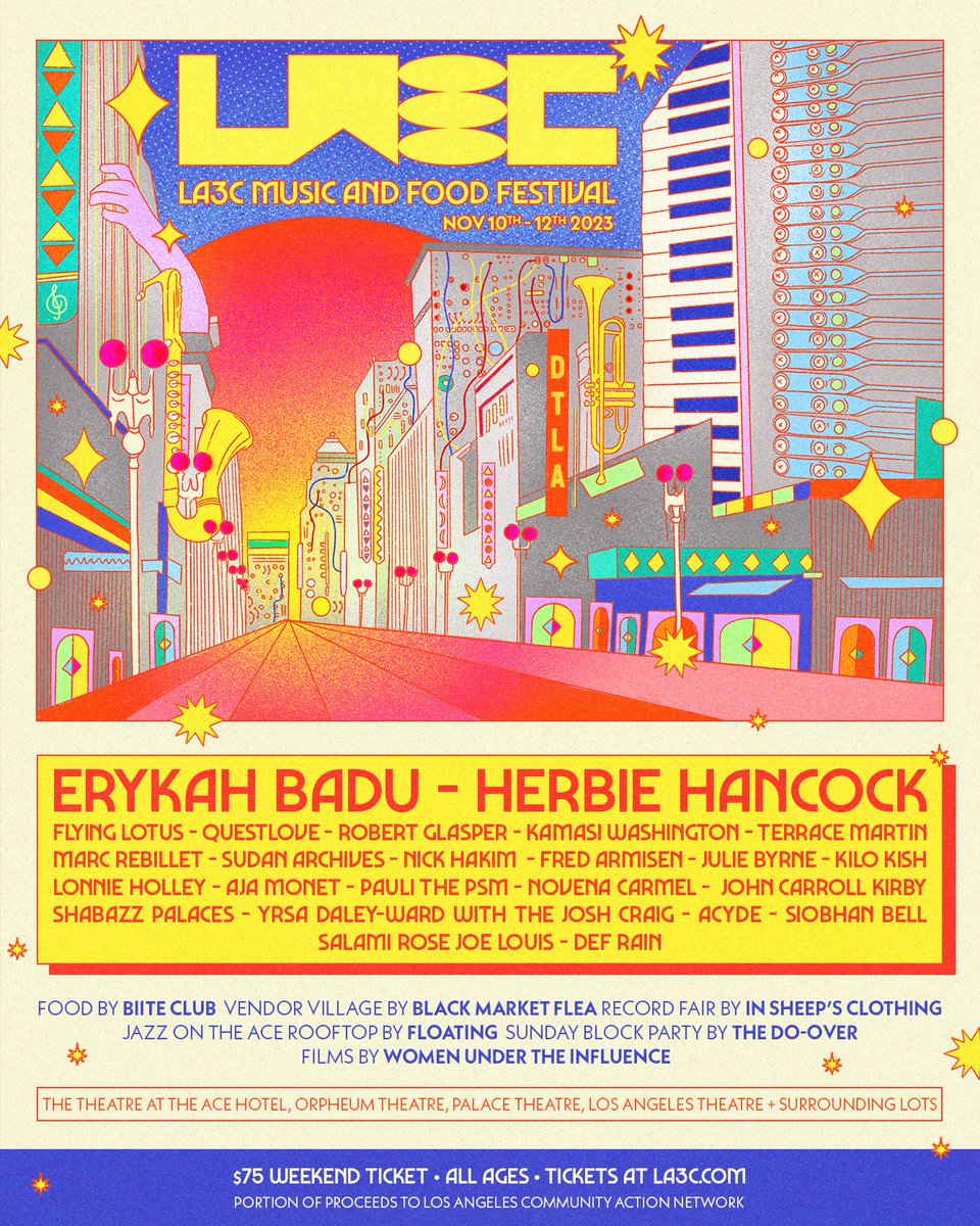 Just announced - tickets on sale Friday. 

More info at la3c.com