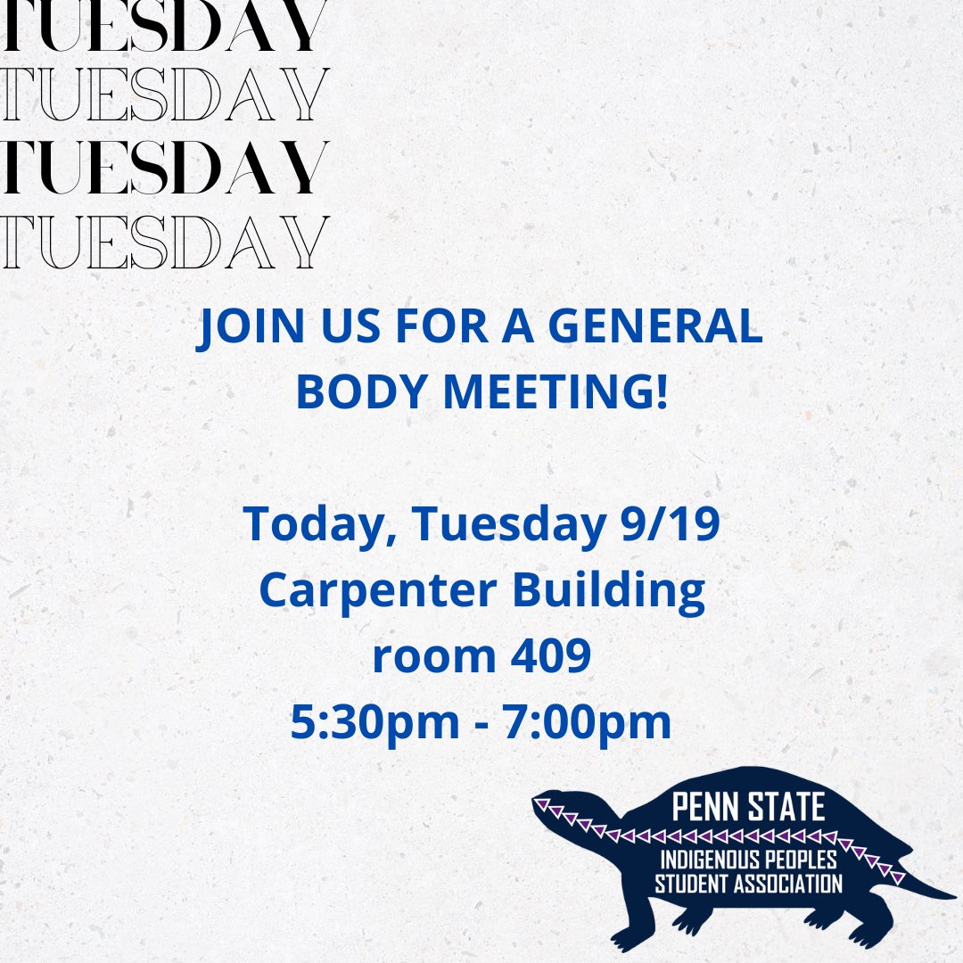 IPSA_PennState (@ipsa_psu) on Twitter photo #TONIGHT #IPSA will be having discussions tonight about #LandAcknowledgement and #IndigenousPeoplesDay and #NativeAmericanHeritageMonth #TONIGHT #IPSA will be having discussions tonight about #LandAcknowledgement and #IndigenousPeoplesDay and #NativeAmericanHeritageMonth