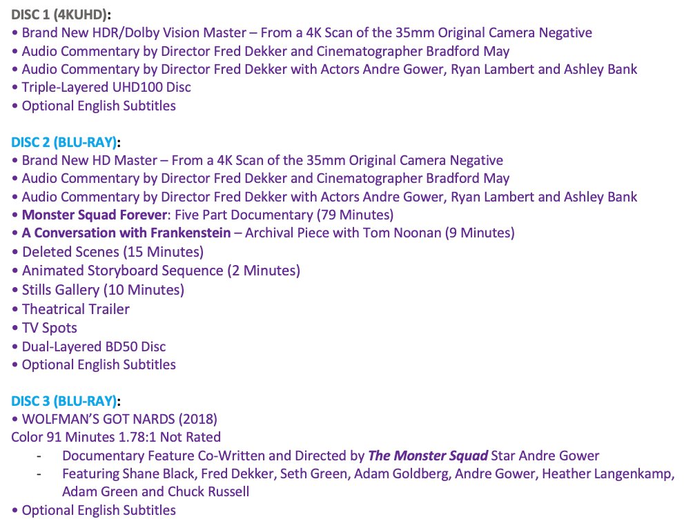 KLStudioClassic's tweet image. Coming November 28th on 4KUHD &amp;amp; Blu-ray!
kinolorber.com/product/the-mo…

THE MONSTER SQUAD (1987)
• Brand New HDR/Dolby Vision Master – From a 4K Scan of the 35mm Original Camera Negative

Also Available on Standalone Blu-ray:
kinolorber.com/product/the-mo…