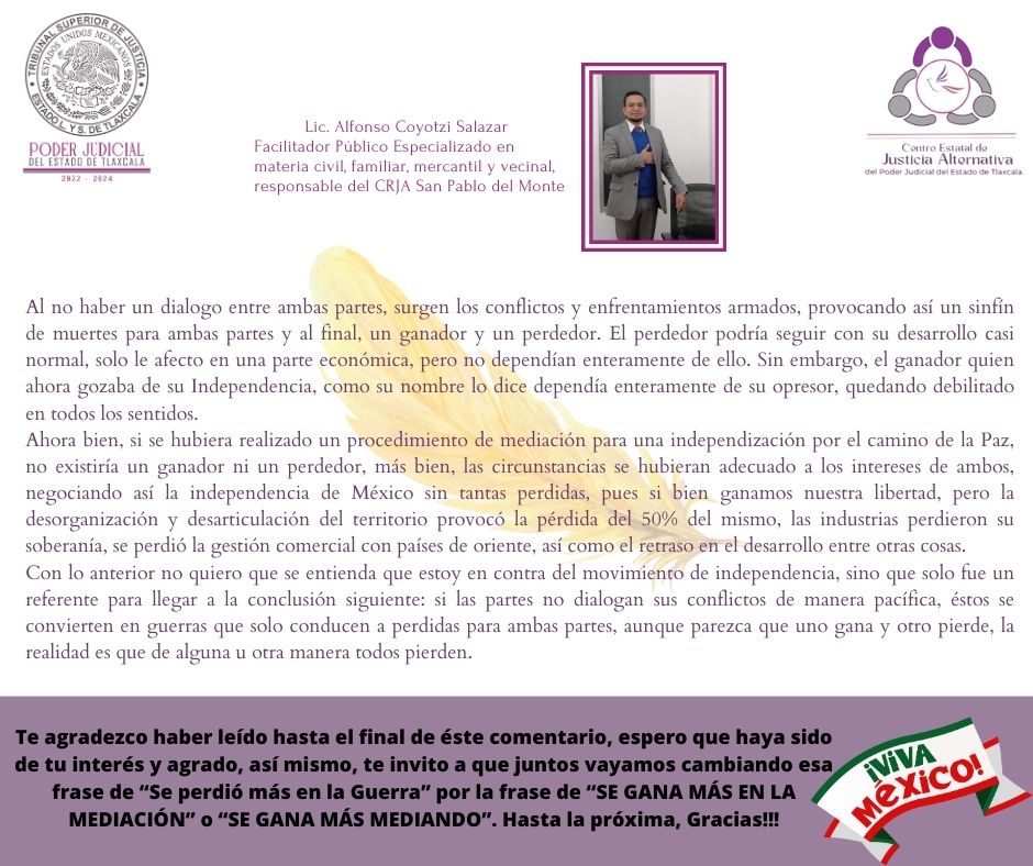 CEJA_TLAX's tweet photo. #ColumnaDeOpinión la emisión de este día corre a cargo del Lcdo. Alfonso Coyotzi Salazar, Facilitador Público adscrito al #CEJA 
#TSJE #MASC 📷 https://t.co/D54peS73co