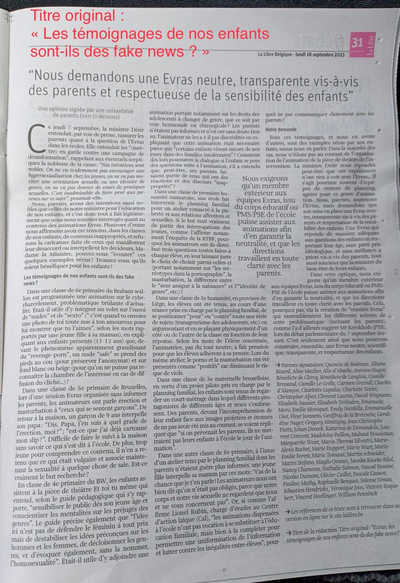 Chlancon's tweet photo. @LesNews24 @ddemeeus @lalibrebe @Jimnjmn Franchement @ddemeeus vous êtes sérieux ?!?! Du coup je vous laisse lire cette pige parue dans @lalibrebe papier : c'est du concret, du vrai, du vécu. Hélas. https://t.co/CqftKTfyWl