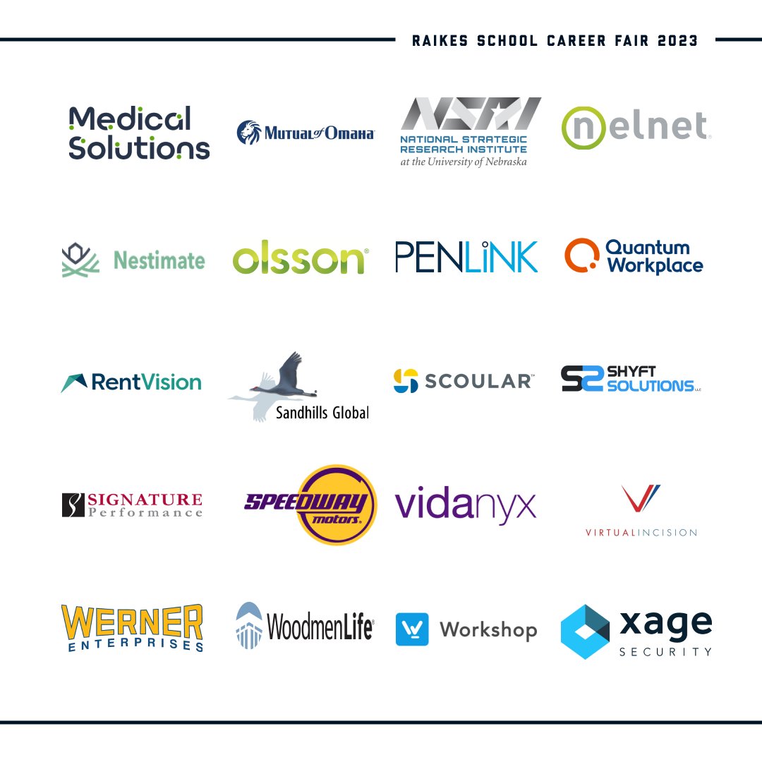 Raikes School students and Design Studio associates are ready for the Raikes School’s annual career fair on Thursday!

This wouldn't be possible without all the generous employers who send their representatives to engage with our students. 
#RaikesSchool #CareerFair #UNL