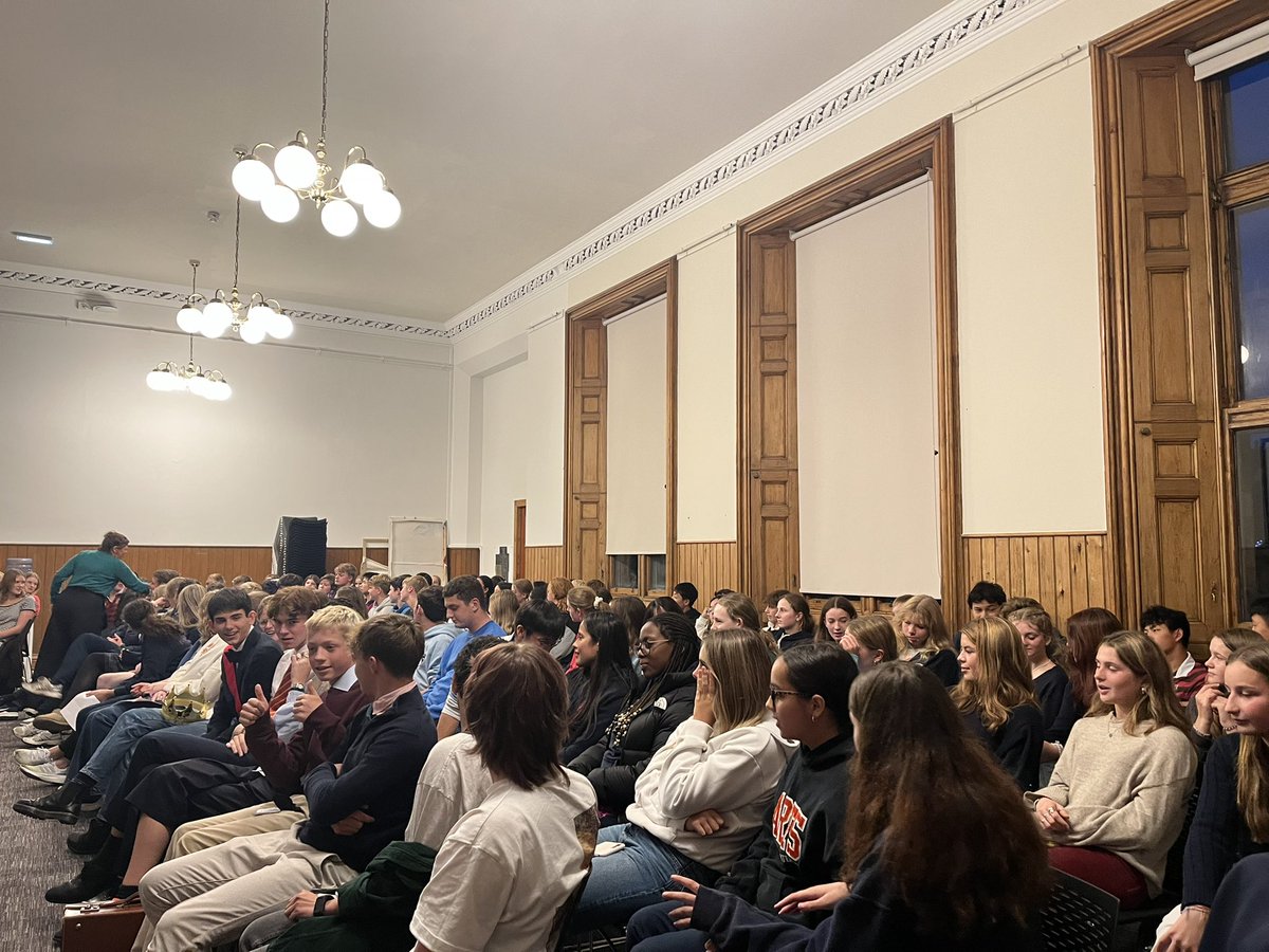 Full house this evening as our young historians debate notable deaths which changed the course of history.