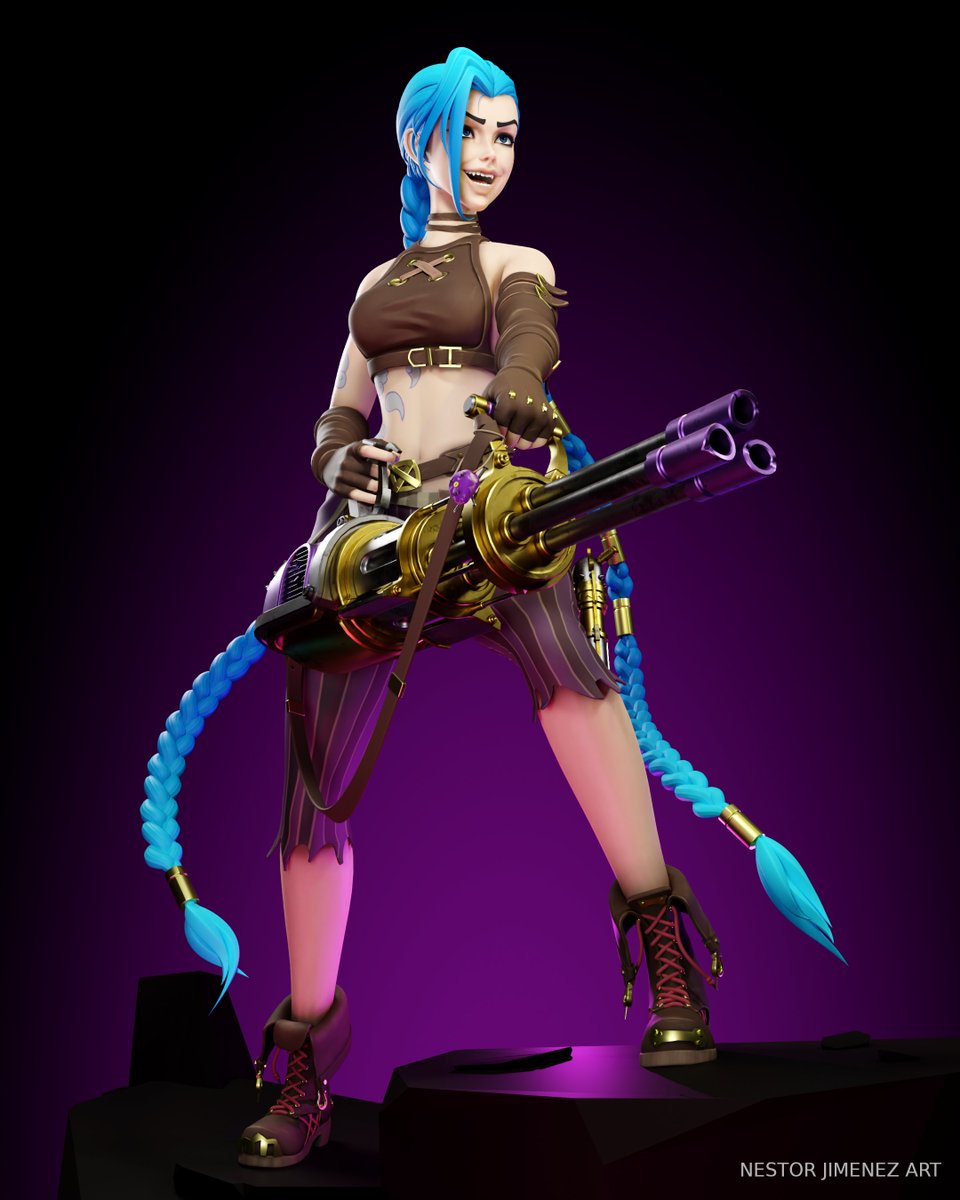 3DNestorJimenez's tweet photo. Jinx from Arcane (Fanart).
Done in Blender 3.6.2 #b3d
Artstation: https://t.co/xjM6rJutPw https://t.co/nRHQUWCIMH