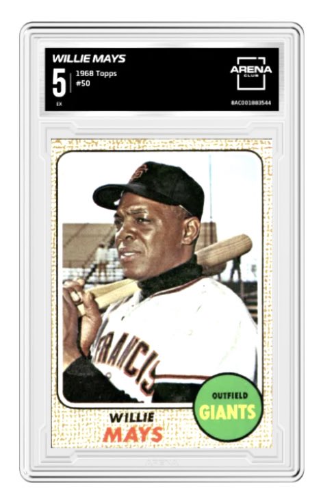 nut_history's tweet image. *Huge giveaway ALERT*

I’m giving away this 1968 Topps Willie Mays graded by Arena Club.  If this reaches 1000 reposts I’ll add another slab.

To win you need

-Repost 
-Follow @ArenaClub
-Like
-Bonus entry if you sub cards there.

Winner announced September 26th. Goodluck