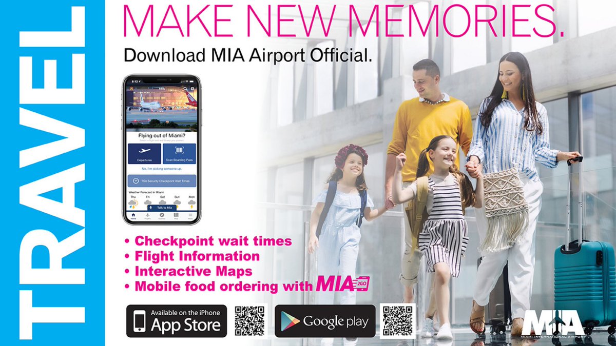iflymia's tweet photo. Traveling ✈️ soon? Find your way with ease by using our MIA Airport Official App. It has an interactive map 🗺️ with walk times and much more. #TechTuesday #MIATravelTip

📲 #MIAapp: https://t.co/tCVOiMRYoe https://t.co/ZbZz4GGksp
