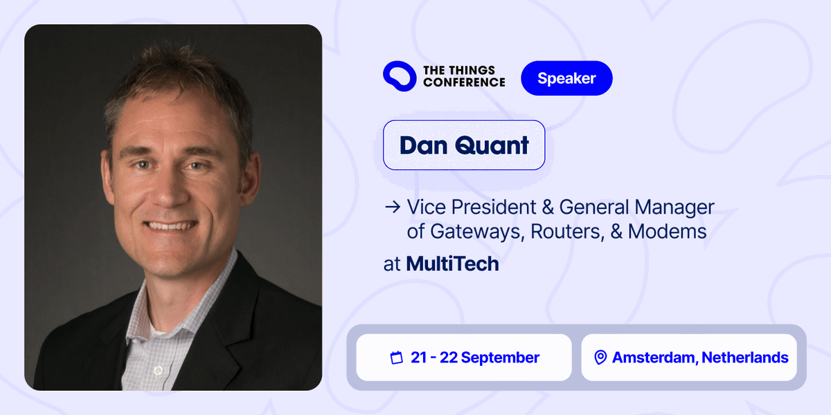 MultiTechSys's tweet image. Learn &quot;Tips to Deploy Secure, Large-Scale &amp;amp; High Density LoRaWAN Networks&quot; at #TheThingsConference on Sept. 22 with speakers #MultiTech&apos;s Dan Quant, #Connexin&apos;s Dan Heath, and #TTI&apos;s Johan Stokking.