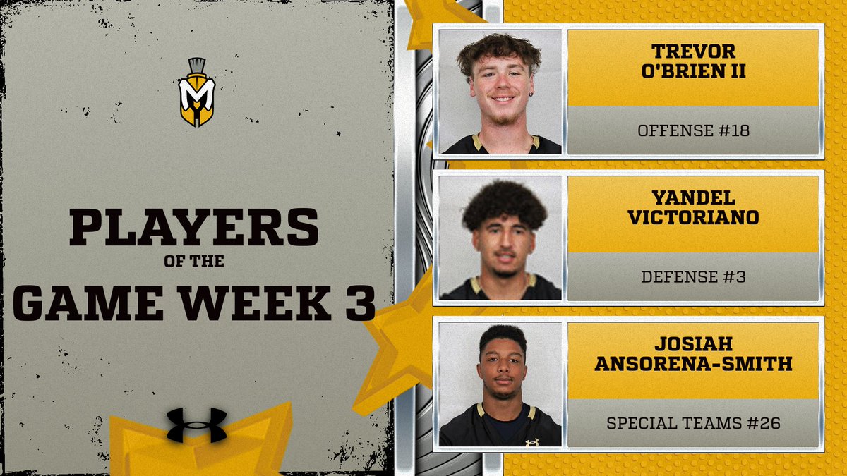 Join us in congratulating our Players of the Week from Week 3!