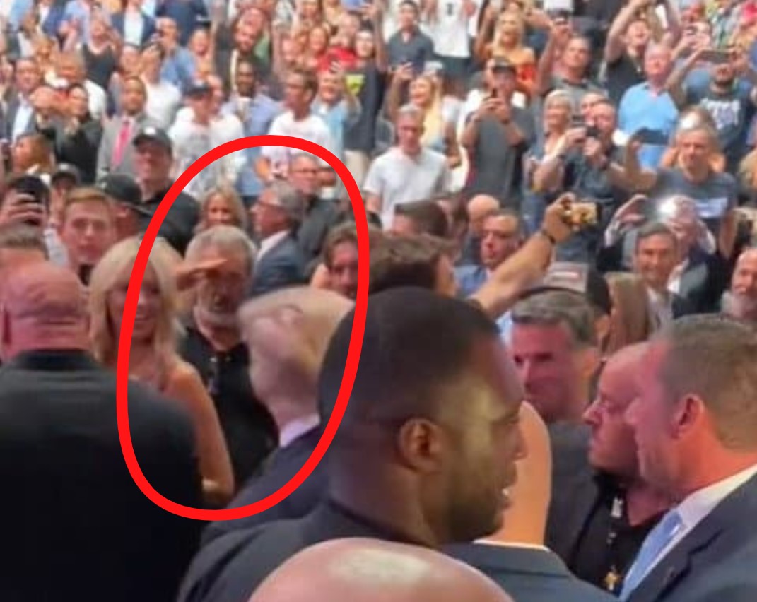 This was the moment we knew Mel Gibson really is THE PATRIOT unlike that woke joke Tom Hanks and the rest of the child sex predators in PedoWood... Mel SALUTED President Trump at a UFC match. He exposed all of Hollywood for their connections to Epstein Island and pedophilia and