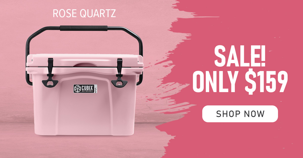 💥 Kicking off the fall with a great SALE!!  💥 Get our 25 qt. Viva cooler in Rose Quartz for only $159!! 😃. And, get a FREE 8 lt. soft cooler with purchase!

With this beauty, you'll be the most stylish on all of your adventures!  🛍️ Shop now 💞 #adventureinstyle