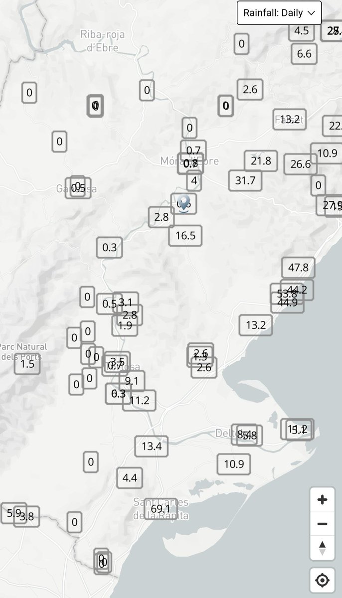 Vakapiupiu's tweet image. Si el pluviòmetre va bé, sembla coherent, 69 mm avui a La Ràpita.

305 mm aquest #setembre2023 !
No és un observatori oficial, veurem si es pot validar!