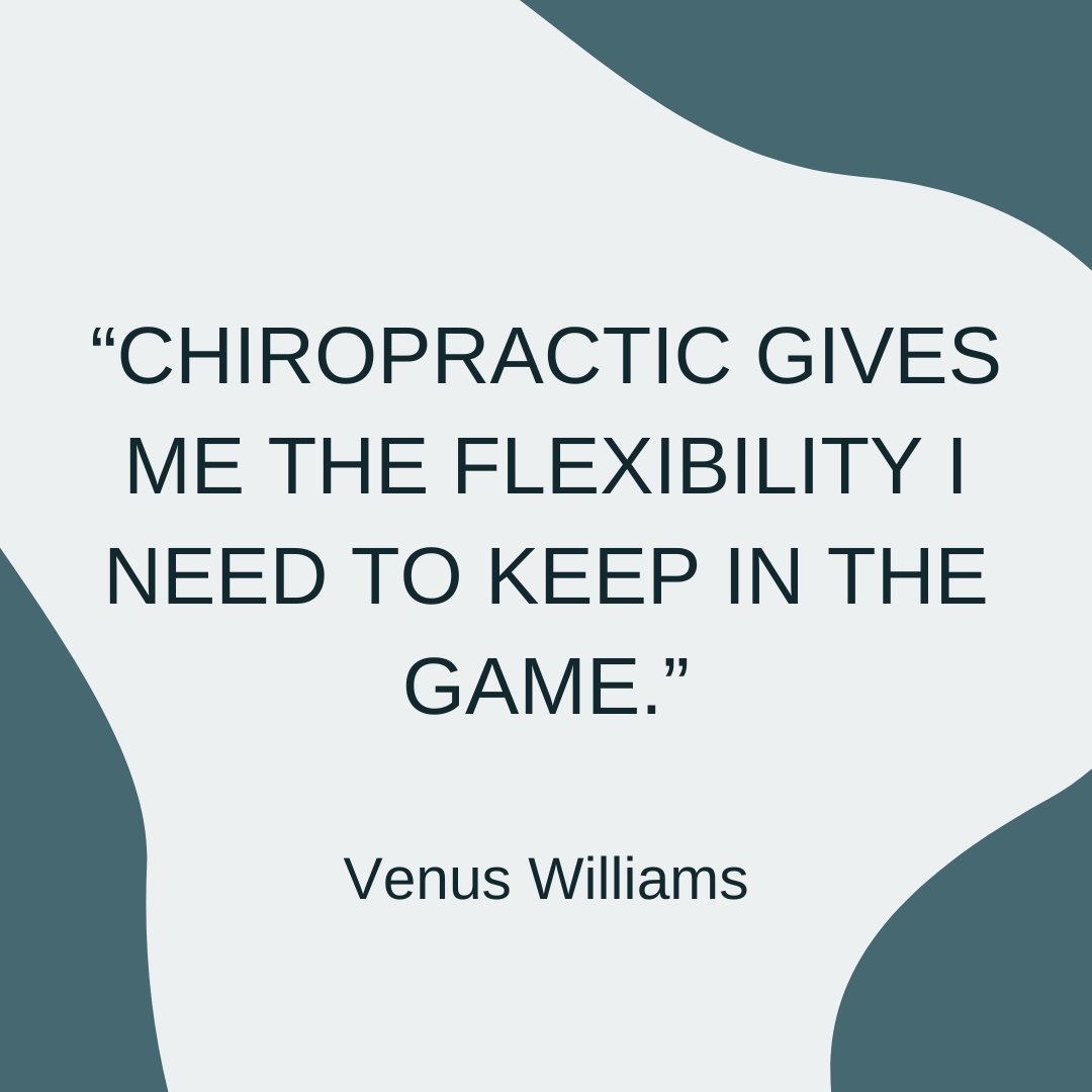 chrishoganchiro's tweet photo. Tennis star, Venus Williams, uses chiropractic to perform at her best for games and practice. Make sure to stop in and visit our office so we can help you perform at your best! 😍

#chiro #chiropractic #holistic #health #healthcare #tennis #venuswilliams #chiropracticfacts https://t.co/auAHRM4WqF