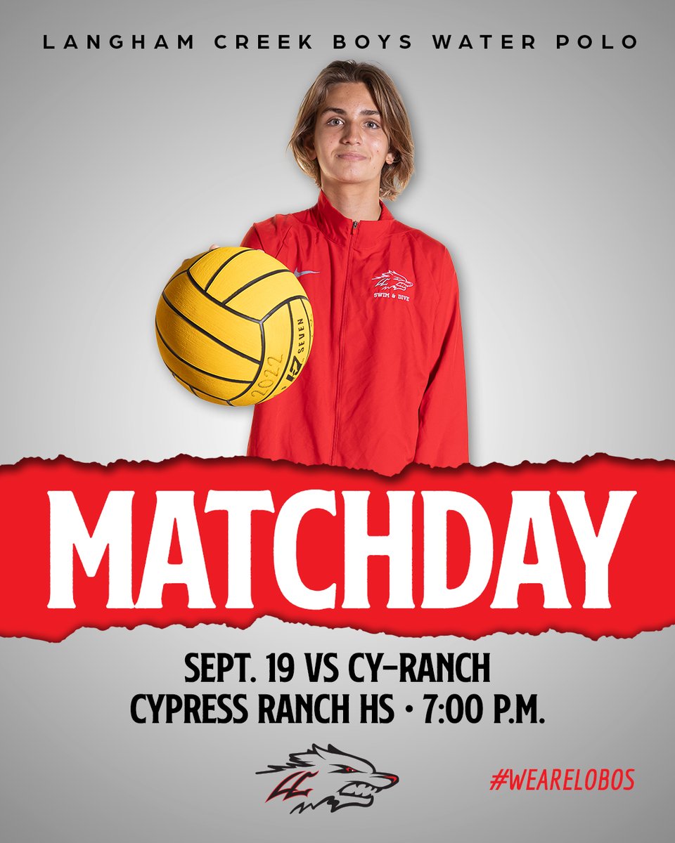 It's Game Time!! The Lobos are taking on the Cy-Ranch Mustangs tonight. Put on some Lobos gear and cheer them on tonight. <a href="/CFISDAthletics/">CFISDAthletics</a> <a href="/CFISDAquatics/">CFISD Aquatics</a> <a href="/langhamcreekhs/">Langham Creek High</a> <a href="/lchsabc/">LC Athletic Boosters</a>