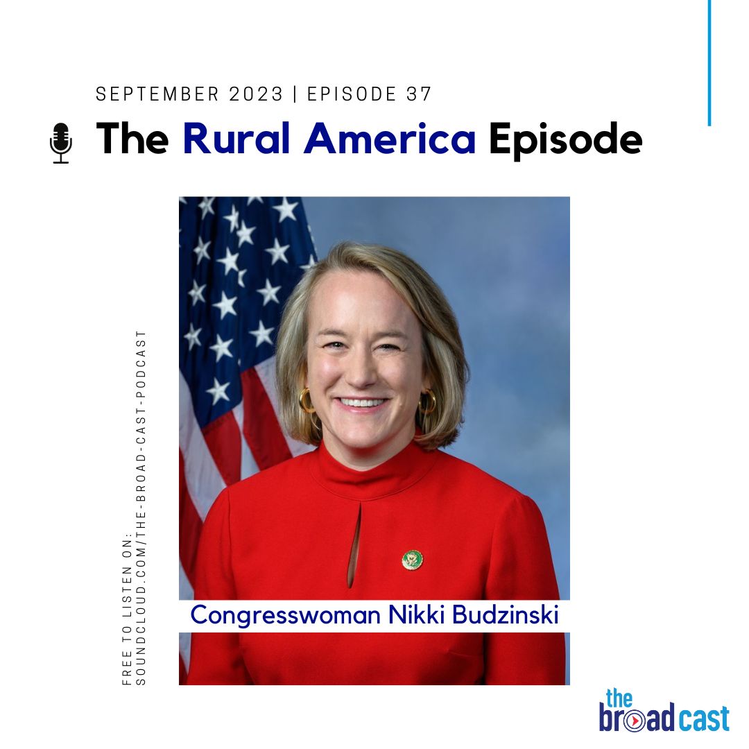 The Rural America Episode of <a href="/TheBroadCastChi/">Becky Carroll</a>  with Congresswoman <a href="/NikkiBudzinski/">Nikki Budzinski</a>  is now live on spoti.fi/3PkMeXz, SoundCloud, Apple Podcasts, and the C-Strategies website with <a href="/beckycarroll7/">Becky Carroll 🇺🇦</a>.   . #TheBroadcast