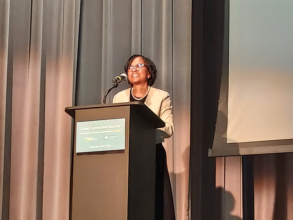 'We as employers have work to-do. It's three words that have a lot of weight to them. VALUE PEOPLE MORE. Our work as employers is to help people get back to the jpy of work.' -Dr. Jandel Allen-Davis on addressing talent shortages #careerconnectedlearning