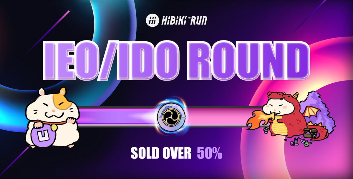 HibikiRunTeam's tweet photo. 🚀 Halfway There! 🌟

The #HibikiRun #IDO/#IEO is taking off faster than we imagined! Here's a quick snapshot:

🔵 @BitMartExchange: 34% of 160K #USDT snapped up! 💸 
🟠 @Spores_Network: Blazing at 69% of 150K USDT! 🔥 
🟢 @DaoStarter: Solid 32% of 100K USDT claimed! 💪

🥳 50% TOTAL SOLD! 🎉 Don't miss your chance to be part of the #HUT revolution! Join now before it's too late!

#CryptoSale #TokenLaunch #CryptoCommunity #cryptocurrency