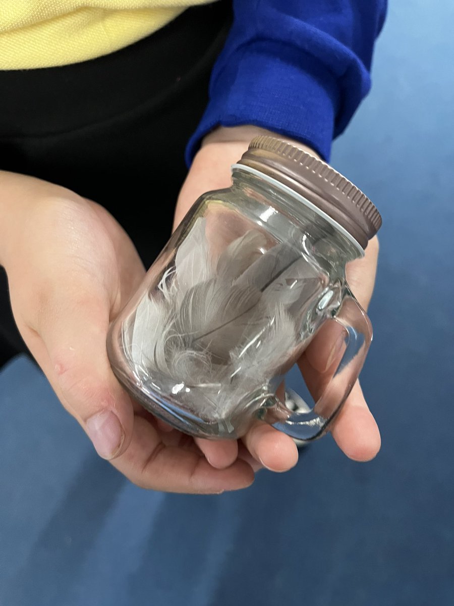 What a beautiful way to remember a loved one 🤍 after discussing this child’s loved one in a session she brought in her special jar filled with feathers that she finds which helps with her grief. Children are just amazing 🤍 #griefandloss #elsasupport <a href="/MiltonPrimary17/">Milton Primary</a>