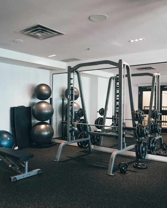 Unlock Your Fitness Potential! Discover Station Park's state-of-the-art fitness center, Peloton studio, and luxurious swim spa. These amenities have you covered for an invigorating workout and the perfect space to unwind with a spa experience.