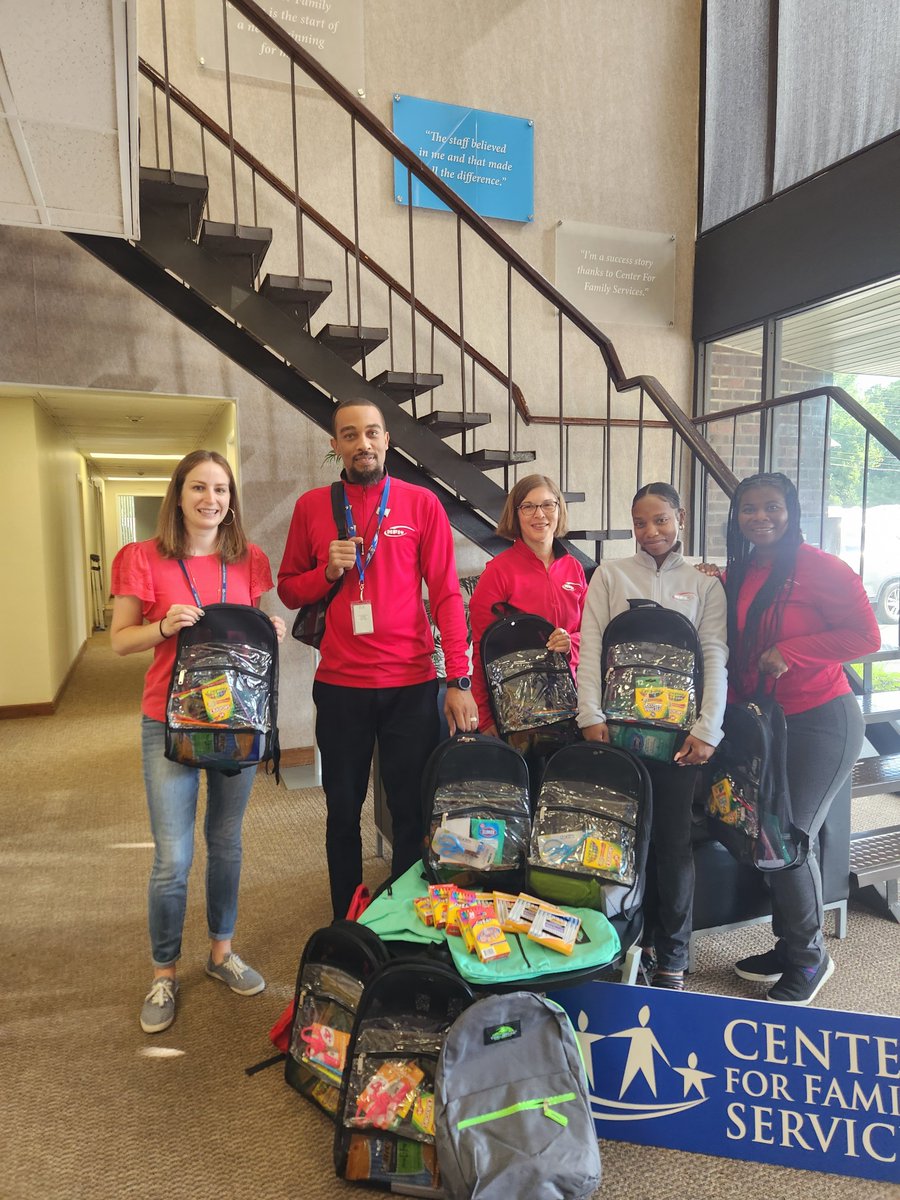 centerffs's tweet image. Thank you, NFI Industries team for your donation, setting up 50 students on a pathway to success and provides them with the tools needed to conquer this school year. Thank you for your support of children returning to the classroom!