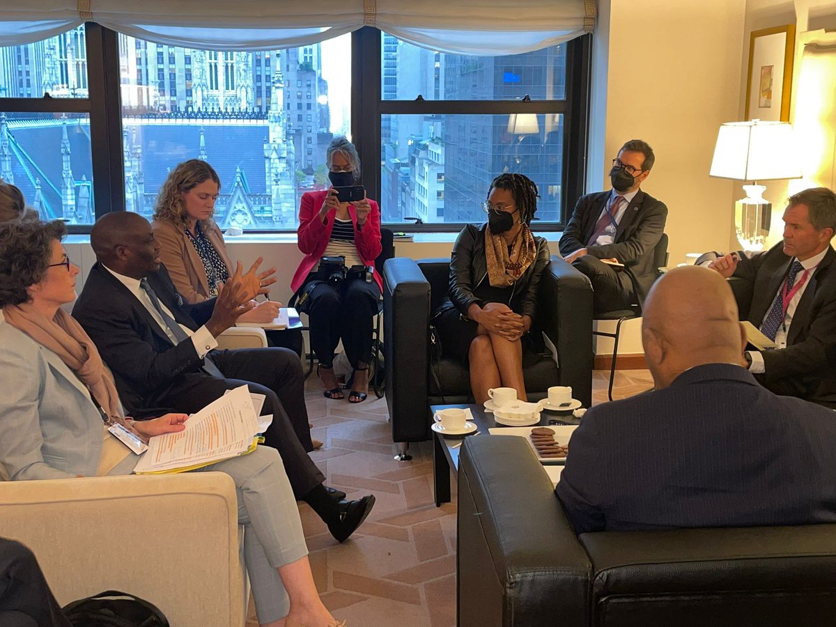 DrTunjiAlausa's tweet photo. Participated in a productive #UNGA sideline dialogue about "Health Security and HIV/AIDS as a Foreign Policy" hosted by the Bureau for Global Health Security and Diplomacy (GHSD).... 1/2 https://t.co/YIVcmNpIJA