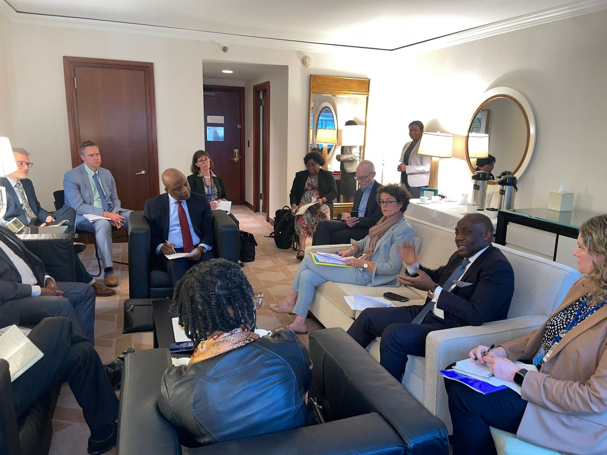DrTunjiAlausa's tweet photo. Participated in a productive #UNGA sideline dialogue about "Health Security and HIV/AIDS as a Foreign Policy" hosted by the Bureau for Global Health Security and Diplomacy (GHSD).... 1/2 https://t.co/YIVcmNpIJA