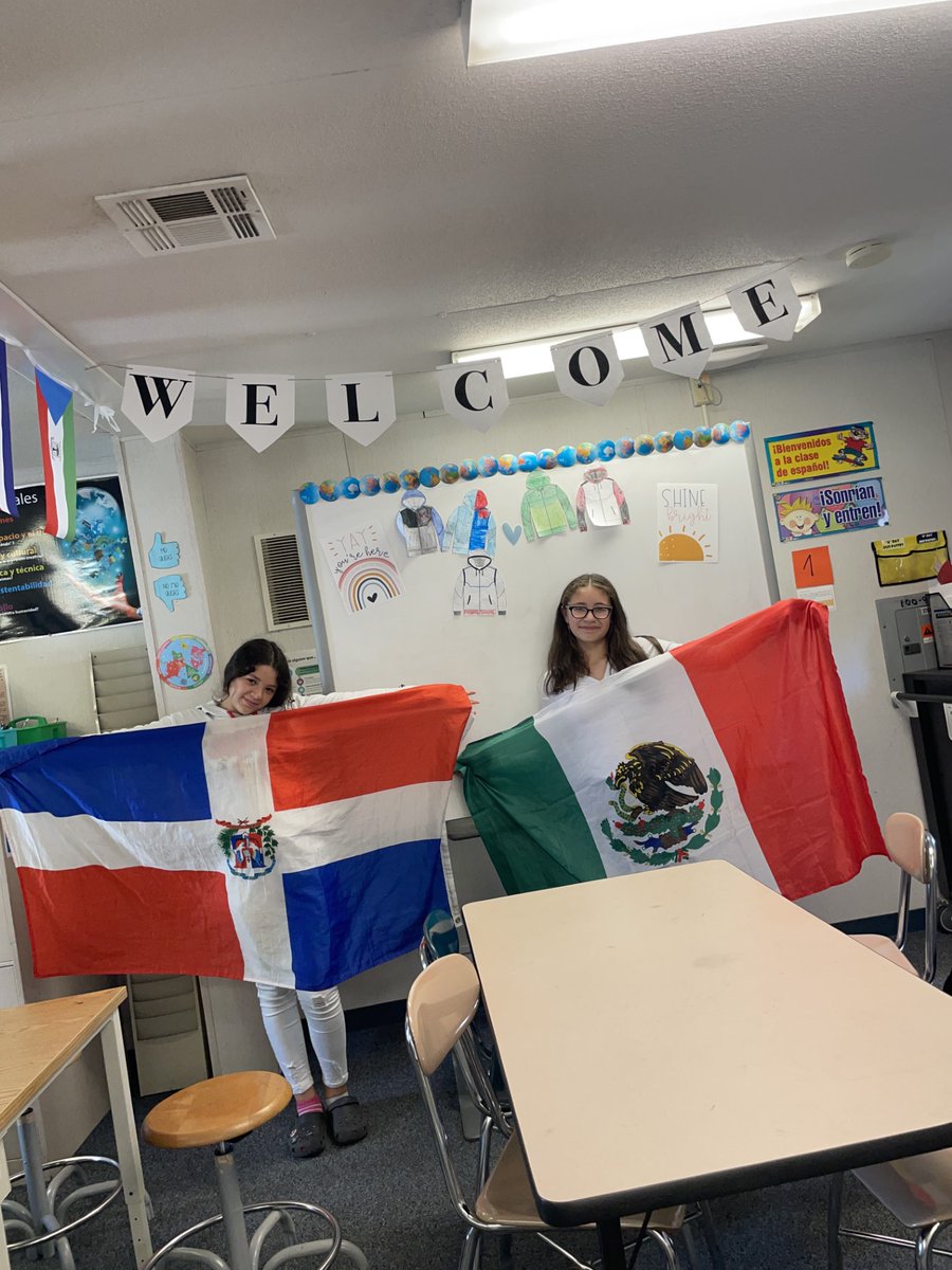 Celebrating our Hispanic Heritage with our Multilinguals! Knowing two languages is a super-power! @EastGarnerMMS #4houses1family #strongside #IBlearners #globalcompetencies @ParticipateLrng #unitingourworld #culturalcorner 🌎