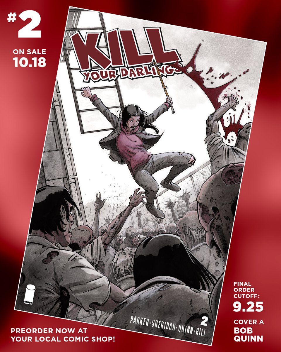 KILL YOUR DARLINGS #2! On sale 10.18, Final order cutoff is NEXT MONDAY! Don't miss an issue, reserve a copy NOW at your local comic shop!
#comics #comicbooks #horror #fantasy #magic #KillYourDarlings #KnightsofX #vanishcomic #harleyquinn #ncbd #imagecomics #KLCPRESS