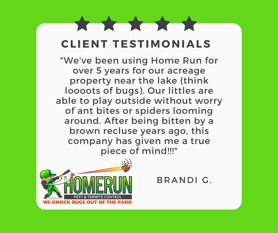 HomeRunPest's tweet image. Thank you once again for choosing Home Run Pest &amp;amp; Termite Control and for sharing your positive experience. Contact us today for a FREE quote: homerunpest.com #HomeRunPest&amp;amp;TermiteControl #Termites #Mosquitoes #Rodents #PestControl #Exterminators #PestFreeHome