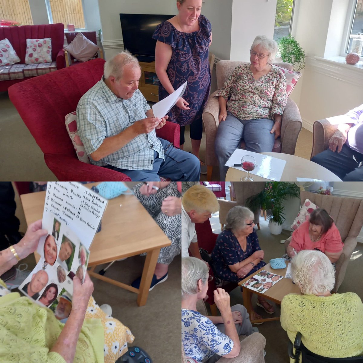 GUESS WHO?!                              
Wet&Windy day!                                      
Time for a picture quiz with a glass of wine 🍷 #abbeyfieldsociety #independentliving #quiz #picturequiz #guesswho⁉️ #communalliving #harleston #harlestonhousewimborne