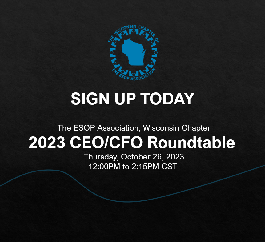 EsopWI's tweet photo. This event offers a unique opportunity for CEOs, CFOs and other executive leaders of ESOP Companies to share experiences, gain valuable insights, and explore strategies to drive ESOP organizational growth and success. 

Register today... space is limited.
https://t.co/KZz2D29S2k https://t.co/6ZU6R2nlLK