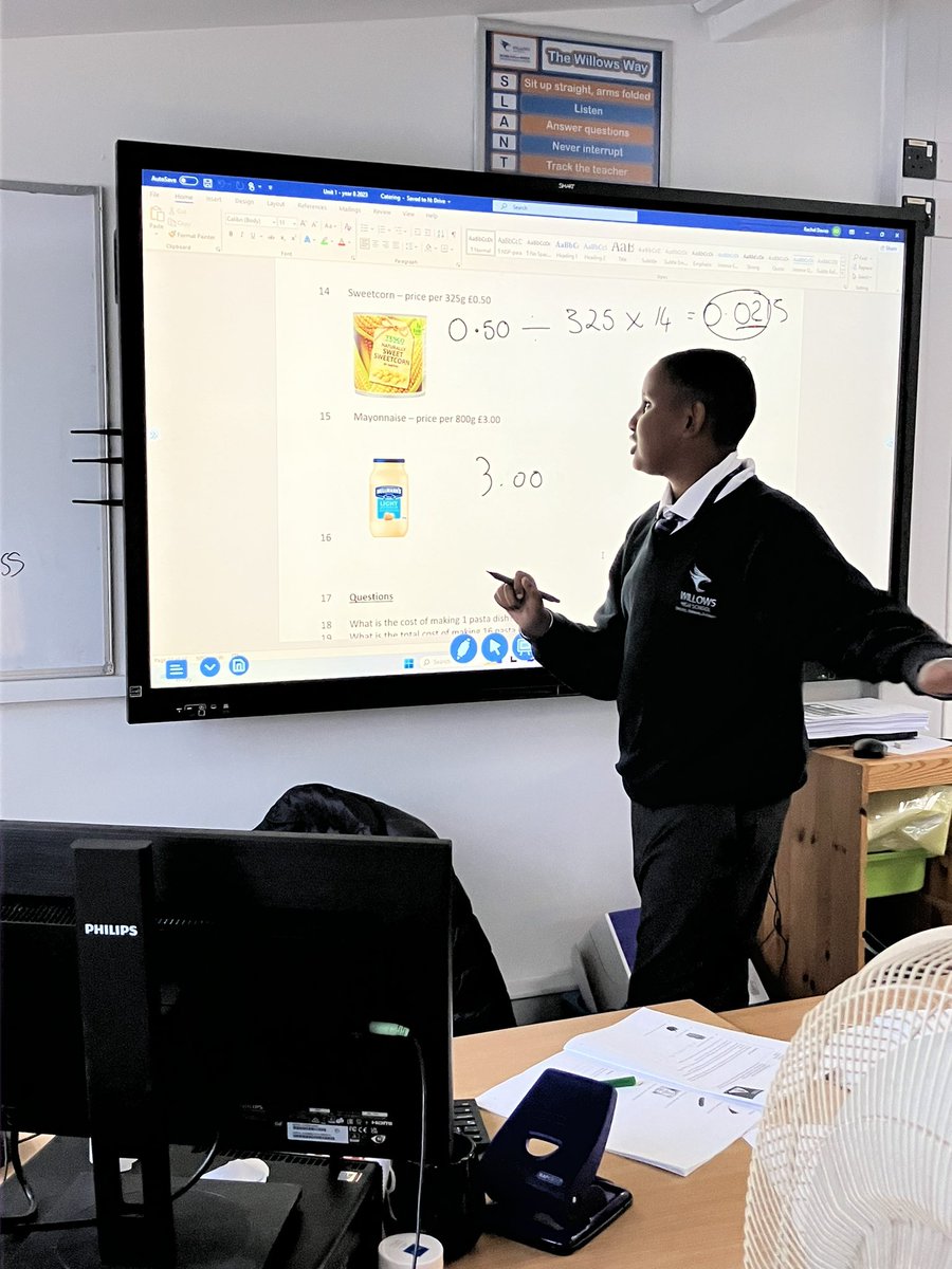 Super impressed with year 8!! Transferring numeracy skills in different subject areas. This young man recognised the task and was confident to teach the rest of the class. #numeracy #confident #individual #teamwork #cross #curricular #skills #technology