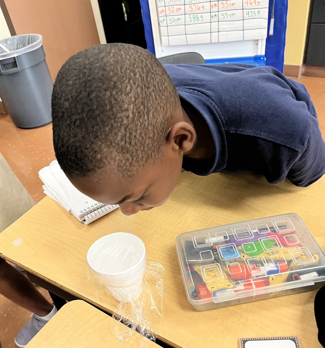 What will happen to the salt/sprinkles when we hum close to the cup?