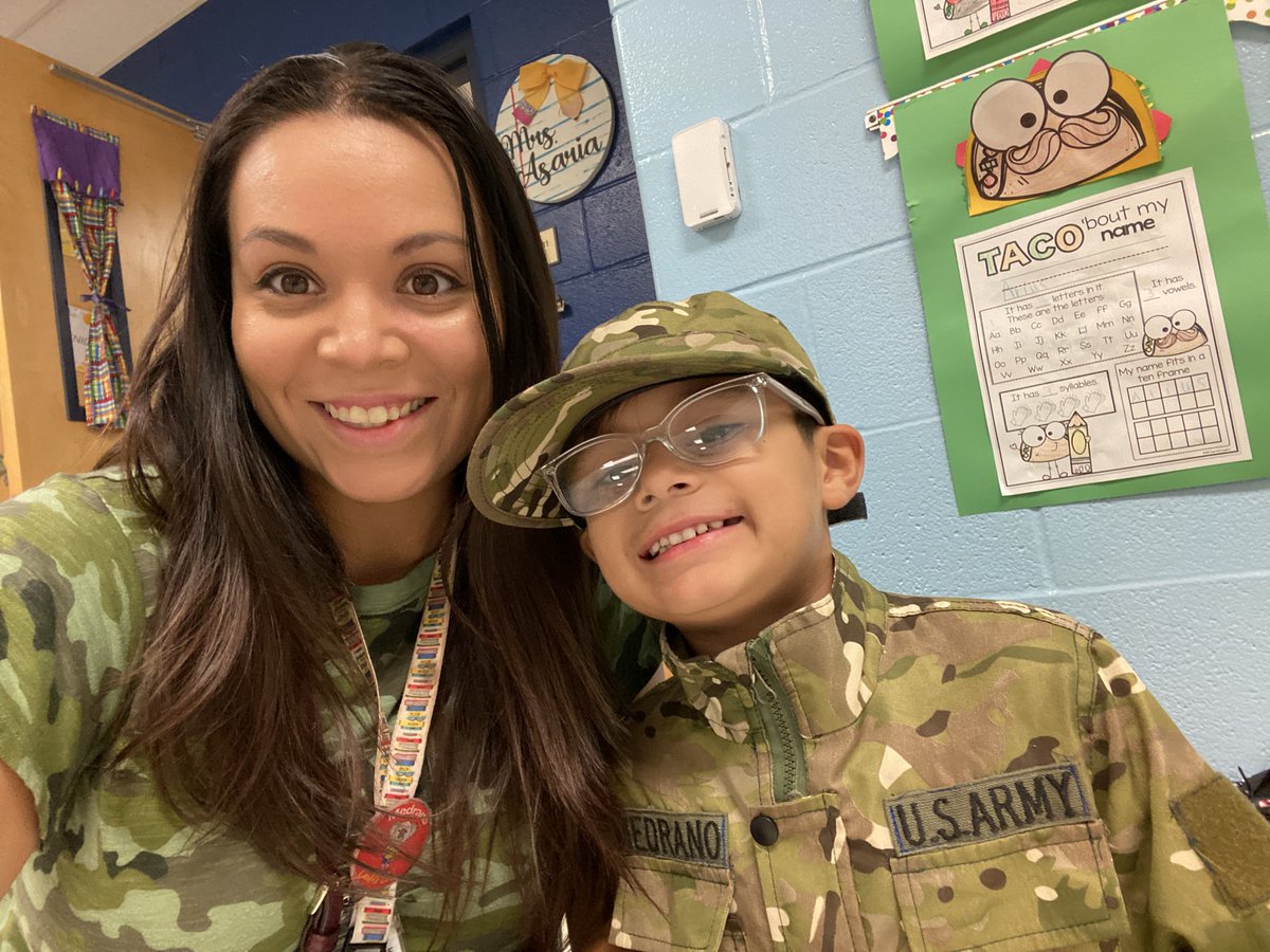 Freedom Week🇺🇸 When I mentioned camouflage day at school, Lil Man wanted to wear full fatigues like grandpa! @NISDCarlosCoon