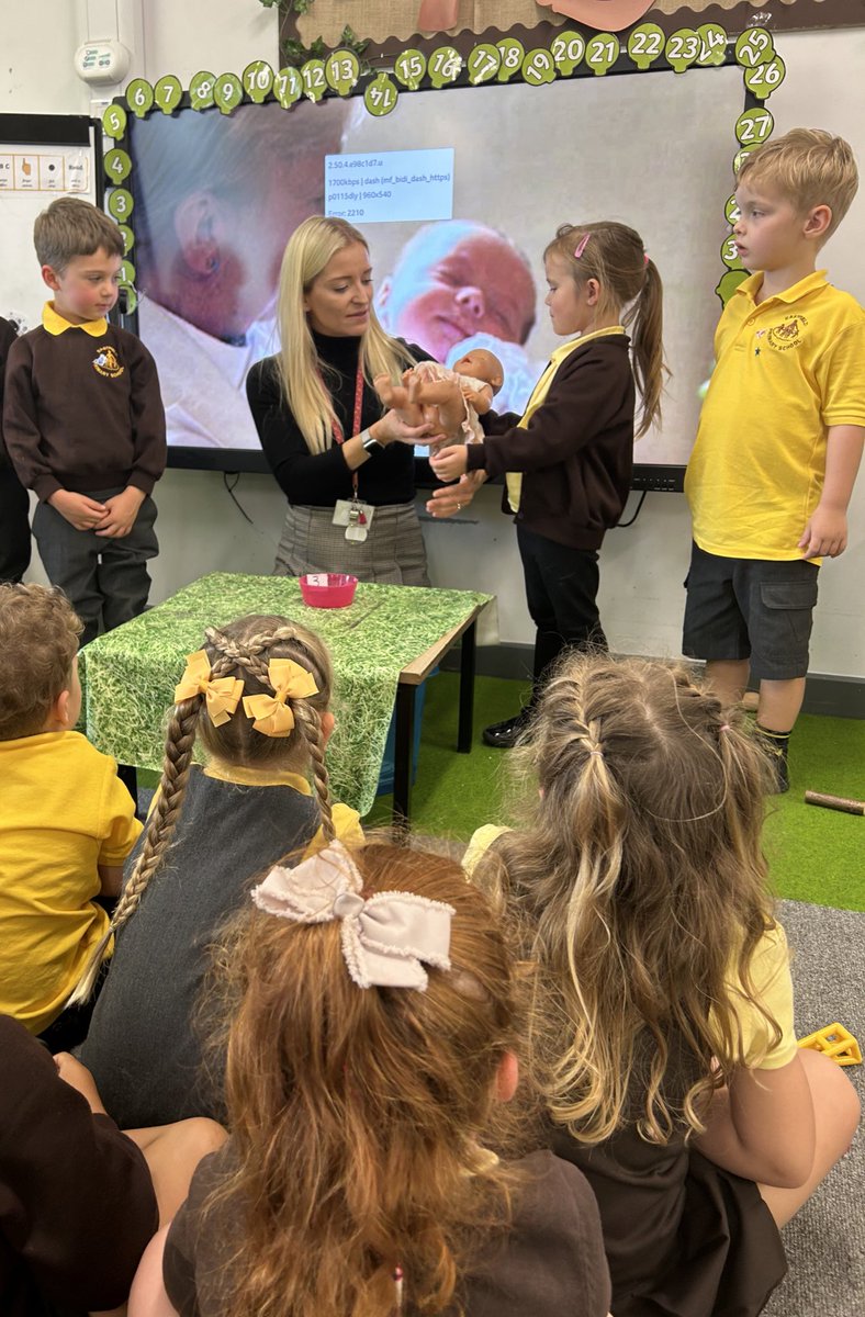 EastfieldPSHull's tweet image. Today in RE, FWK learnt all about how Christian’s welcome a new baby into the world during their baptism celebration. We shared photos of family christenings, watched a video of a typical service and then acted out our own with our class doll 😊 #epsFWK #epsRE ⛪️