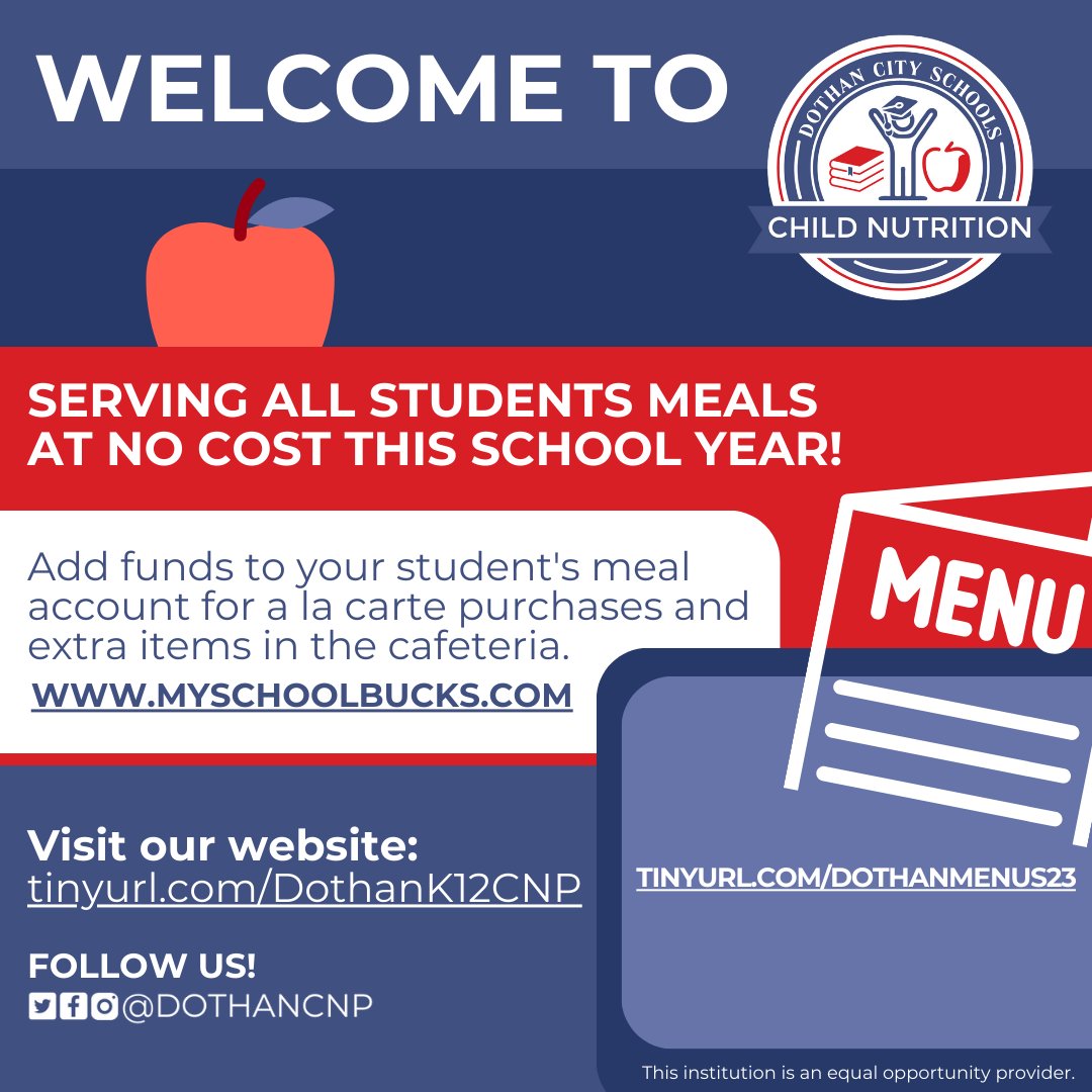 Dothan City Schools Child Nutrition Program tweet media