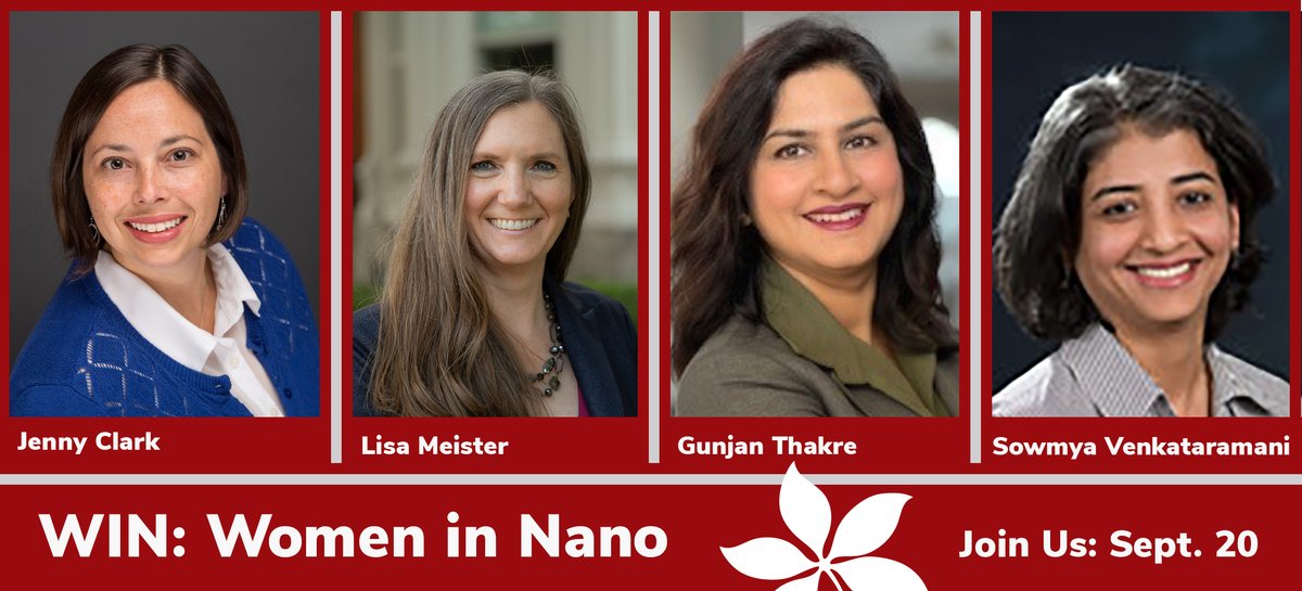 Join us Sept. 20, 12:30pm in E100 Scot Lab for the Ohio State Women in Nano event! We're welcoming four guests from Intel for a discussion about successes, challenges & opportunities in their careers and for women in STEM & fields related to nanotechnology go.osu.edu/win-fall23