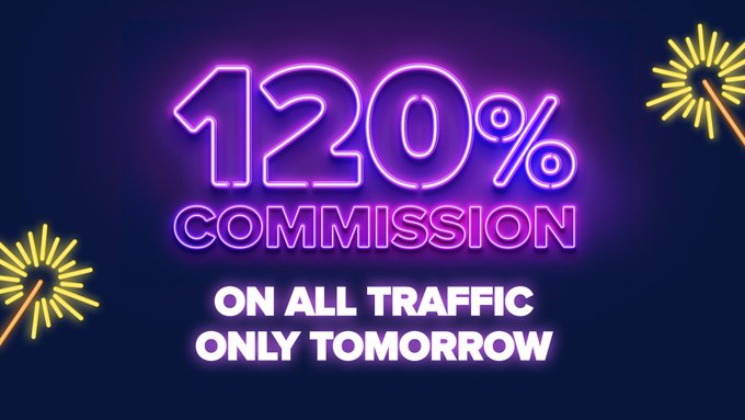 🧁Enjoy a 120% Commission on ALL sales from ALL Traffic!  🧁  The most amazing birthday surprise to celebrate