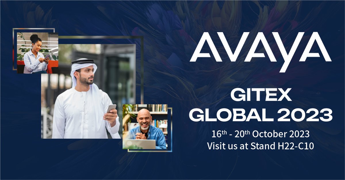 Avaya's tweet image. #AvayaNews: We'll be participating at the 2023 edition of @GITEX_GLOBAL, where we’ll illustrate how organizations can choose their own journey to deliver #AI-powered #CX. Read more here tinyurl.com/2s3cjash #ExperiencesThatMatter
