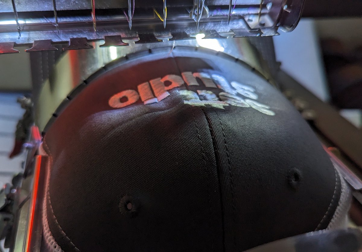 AnnesEmbroidery's tweet image. Thanks to @EmbSys1 for cap frames that work!
This style hat is the most difficult but easiest with #RedFrames. Phew!
#embroidery 
@AnnesEmbroidery  #ATX