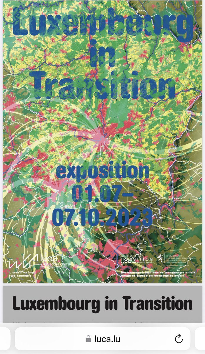 Bis den 7.10 nach - da bestin Chancen datt ech des Expo net just de läschten Dag erwëschen @urban_unbound