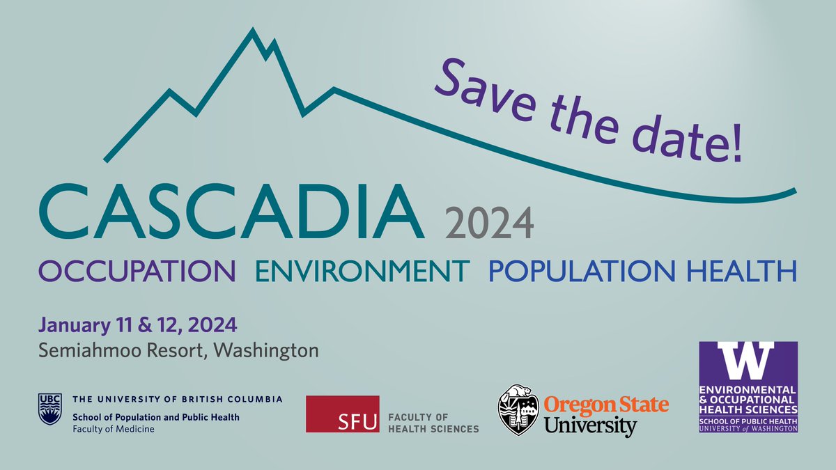 Partnership for Work, Health and Safety (@pwhs_ubc) on Twitter photo Save the date for the Cascadia 2024 Conference on Occupational, Environmental & Population Health! Jan 11-12, 2024 at Semiahmoo Resort, WA. <a href="/ubcspph/">UBC's School of Population and Public Health</a> <a href="/SFU_FHS/">SFU Health Sciences</a> <a href="/OregonState/">Oregon State University</a> <a href="/UWDEOHS/">UW Environmental & Occupational Health Sciences</a> @chrisbuse <a href="/mcleodcb1/">Christopher McLeod</a> Save the date for the Cascadia 2024 Conference on Occupational, Environmental & Population Health! Jan 11-12, 2024 at Semiahmoo Resort, WA. <a href="/ubcspph/">UBC's School of Population and Public Health</a> <a href="/SFU_FHS/">SFU Health Sciences</a> <a href="/OregonState/">Oregon State University</a> <a href="/UWDEOHS/">UW Environmental & Occupational Health Sciences</a> @chrisbuse <a href="/mcleodcb1/">Christopher McLeod</a>