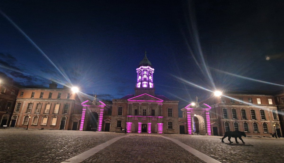 What a finish to the Global Sepsis Summit <a href="/DublinCastle/">The Dublin Castle</a> lit up pink for #recognisesepsis <a href="/dublincastleOPW/">Dublin Castle</a>  <a href="/NualaClarke8/">Nuala Clarke</a> @NationalQPS <a href="/Ciaran_Staunton/">Ciaran Staunton</a> <a href="/cluengomed/">Cecilia Luengo Messen</a> #sepsisawarenessmonth <a href="/EndSepsis/">END SEPSIS</a> <a href="/IrishSepsis/">Irish Sepsis Foundation</a>