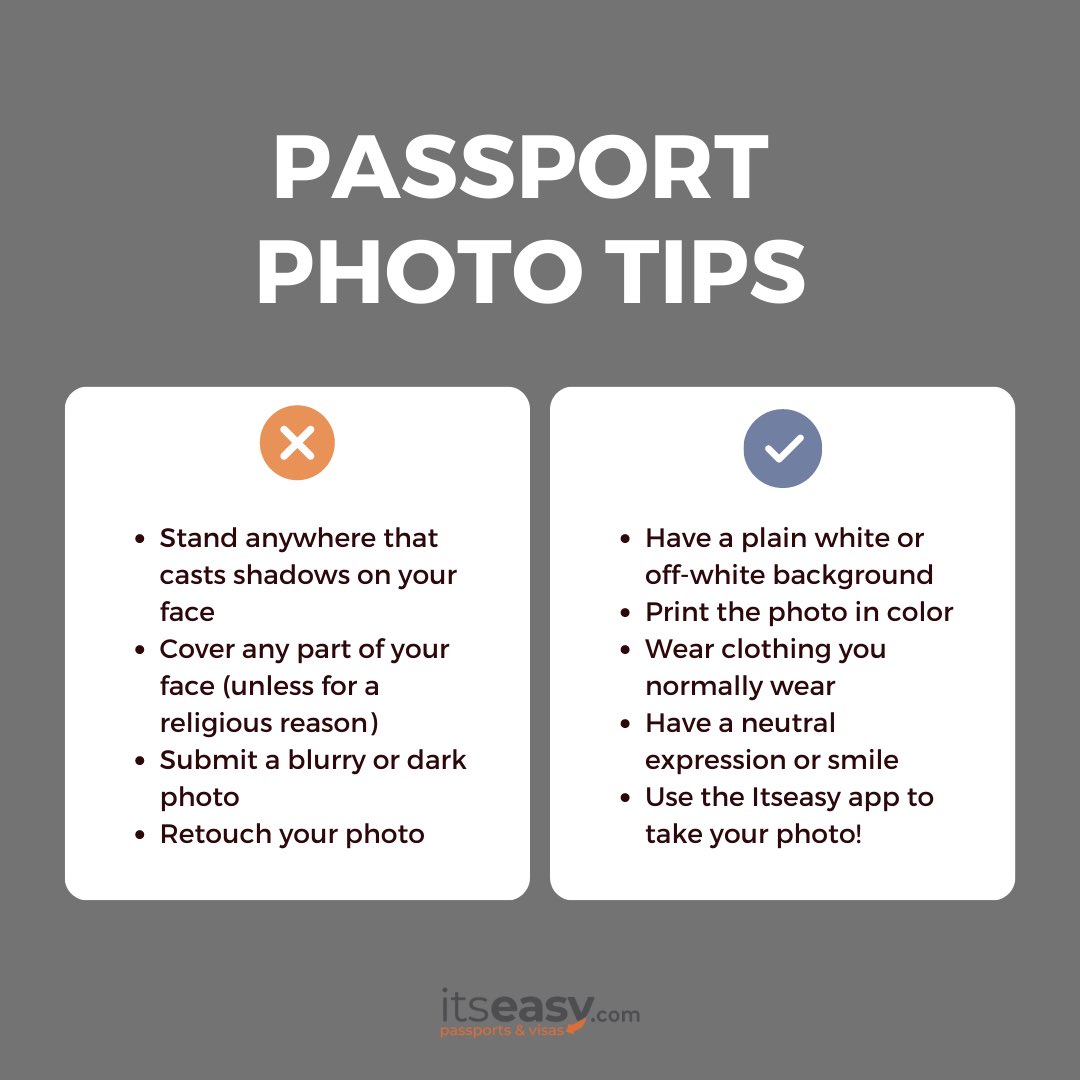 Use the ItsEasy Passport Renewal &amp; Photo App to take high quality passport photos in the comfort of your own home. Download the app on iTunes or Google Play today!