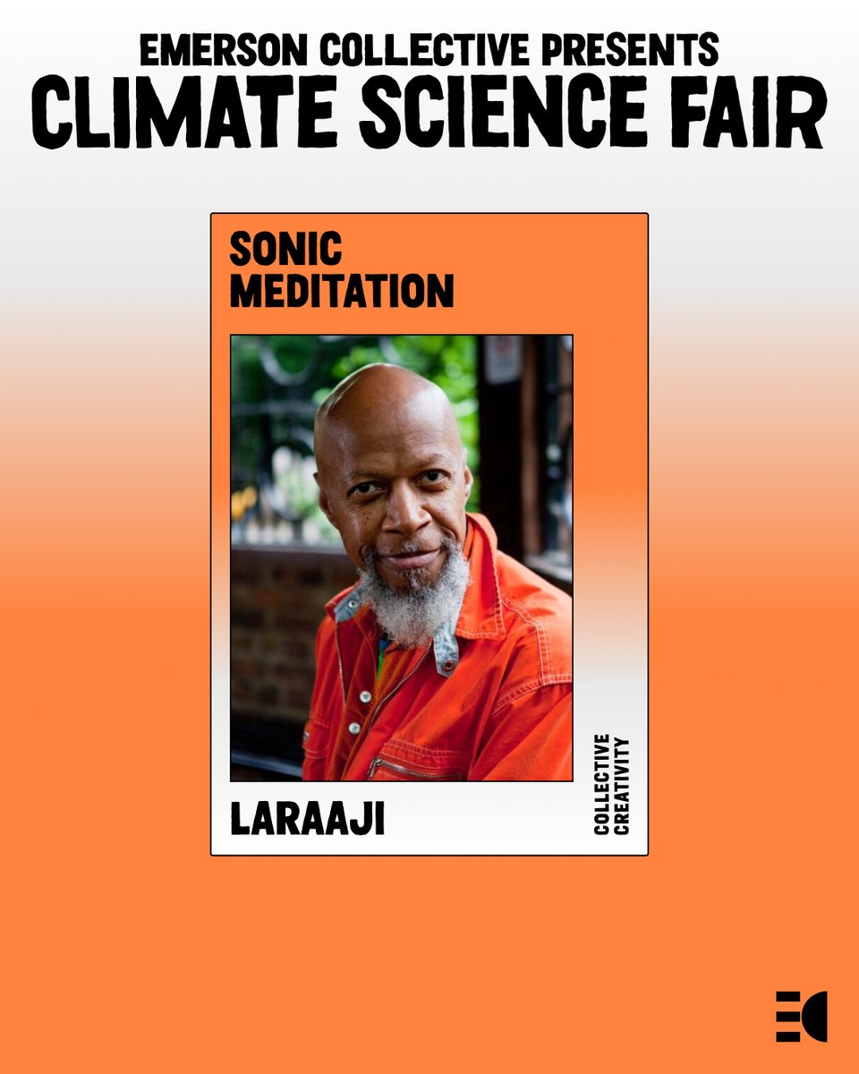 EmCollective's tweet image. A master of transcendent sound, musical artist Laraaji @edwardlgordon joins us this #ClimateWeekNYC with a performance to ground us in the sonic rhythms of Mother Earth. Catch him live tomorrow at 3pm ET at EC’s #ClimateScienceFair. Learn more here: emcollec.tv/climatescience…